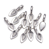 Tibetan Style Alloy Glue-on Flat Pad Bails LS-AB3348Y-4