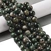 Natural Green Quartz Round Beads Strands G-Q171-D02-03-2