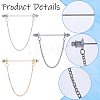 Zinc Alloy Hanging Chain Brooches FIND-GF0006-87D-6