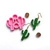 Cactus Pendant Silicone Molds X-DIY-P022-22A-2