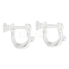 Resin Clip-on Earring Findings X1-FIND-H046-04-1