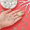 100Pcs 10 Styles Tibetan Style Alloy Pendants TIBEP-CJ0002-45-4