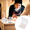 15Pcs Transparent Plastics Hand-wearing Armor Storage Case MRMJ-PH0001-78-6