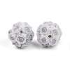 Acrylic Handmade Luminous Polymer Clay Rhinestone Beads CLAY-H003-07E-3