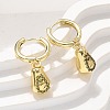 Brass Cubic Zirconia Hoop Earrings EJEW-Q015-02G-B-5