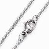 304 Stainless Steel Cable Chain Necklaces NJEW-H445-16P-2