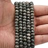 Natural Green Wood Lace Stone Wooden Jasper Beads Strands G-Z111-A15-02-2