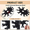 2Pcs Acrylic Perforated Measuring Wheel DIY-WH0750-094-2