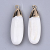 Natural Freshwater Shell Pendants SSHEL-R045-15-2