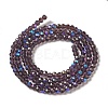 Electroplate Transparent Glass Beads Strands EGLA-A035-T3mm-L15-2