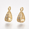 Brass Cubic Zirconia Tube Bails LS-KK-S350-380G-1