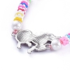 Adjustable Nylon Thread Braided Bead Bracelets BJEW-JB05217-M-5