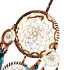 Indian Style ABS Woven Web/Net with Feather Pendant Decorations AJEW-B016-06-3