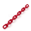 Handmade Rubberized Style Acrylic Cable Chains AJEW-JB00868-02-2
