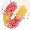 Transparent Painted Glass Beads Strands X1-DGLA-A034-T4mm-A07-1
