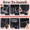 1 Set Acrylic Earring Display Stands EDIS-CP0001-13-5
