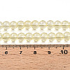 Baking Paint Transparent Glass Beads Strands DGLA-N006-6mm-03-4