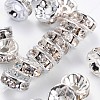 Brass Grade A Rhinestone Spacer Beads RSB038NF-01-1