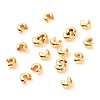 Brass Crimp Beads Covers KK-F824-036A-G-1