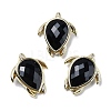 Natural Obsidian Pendants G-U019-02G-09-1