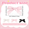 30Pcs 3 Colors Bowknot Polyester Alligator Hair Clips AJEW-CP0008-38-2