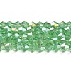 Transparent Electroplate Glass Beads Strands EGLA-A039-T6mm-B24-1
