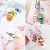 15 Colors Zinc Alloy Baking Paint Swivel Snap Hooks Clasps FIND-YW0005-53-6