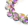 Electroplate Triangle Glass Beads Strands EGLA-A036-11A-FR01-3