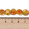 Handmade Millefiori Lampwork Beads Strands LAMP-G166-17B-06-4