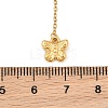 304 Stainless Steel Crystal Rhinestone Butterfly Long Tassel Y Necklaces for Women SA-CBA48C7-06G-3