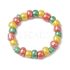 Glass Beads Stretch Rings for Woman RJEW-JR00735-4