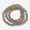Electroplate Glass Beads Strands EGLA-A034-T4mm-J16-3