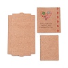 Kraft Paper Boxes and Necklace Jewelry Display Cards X-CON-L016-B08-2