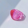 Heart Resin Finger Rings for Women WGCE13C-06-1