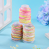 3 Rolls 3 Colors Segment Dyed Macrame Cotton Cord OCOR-TA0004-20B-7