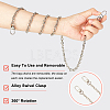 3Pcs 3 Style Iron Cable Chain Bag Shoulder Straps FIND-WR0007-94P-3