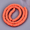 Handmade Polymer Clay Beads Strands CLAY-R089-6mm-123-2