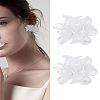 1Pair Flower Acrylic Stud Earrings EJEW-LP0008-005A-1
