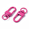 Spray Painted Eco-Friendly Alloy Swivel Snap Hooks Clasps PALLOY-T080-02H-NR-3