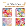 4 Style Transparent Acrylic Beads MACR-YW0001-61-2