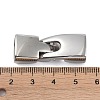 Non-Tarnish 316 Stainless Steel Snap Lock Clasps STAS-K282-05P-3