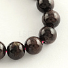 Natural Garnet Gemstone Bead Strands LS-G-R263-10mm-1
