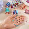 9 Rolls 9 Colors Segment Dyed Polyester Thread NWIR-TA0001-37A-6
