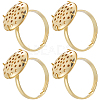 Brass Adjustable Ring Findings KK-BBC0018-54B-1