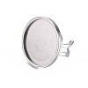 Tarnish Resistant 201 Stainless Steel Cuff Ring Findings STAS-S080-040G-P-3