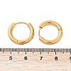 Ion Plating(IP) 304 Stainless Steel Huggie Hoop Earrings X-EJEW-O087-06B-5