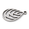 201 Stainless Steel Pendants STAS-S157-09P-2
