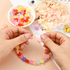 Rubberized Style Frosted Acrylic Beads FACR-CJ0001-16-4