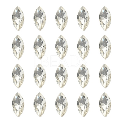 20Pcs Pointed Back Glass Rhinestone Cabochons RGLA-YW0002-01-1