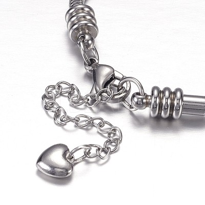Tarnish Resistant 304 Stainless Steel European Snake Chains Bracelets X-STAS-J015-04-1